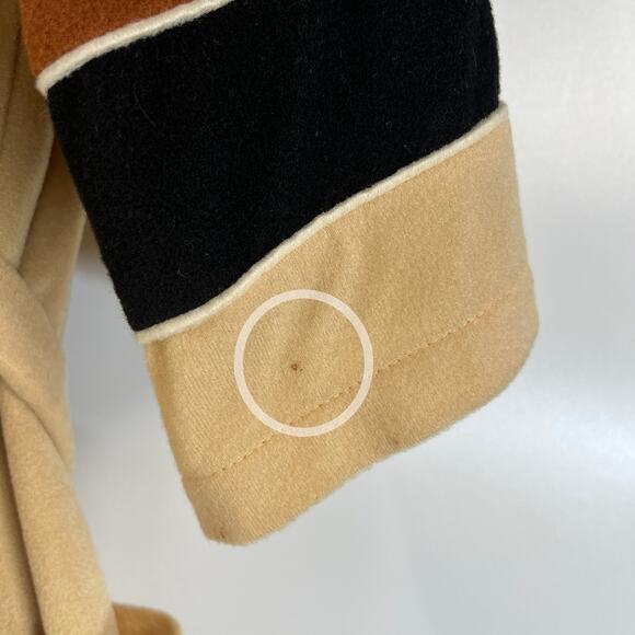 Vintage 80s After All Velour Robe Neutral Browns - Picture 5 of 8